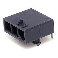 Molex 172648-0103 Power MiniFitJrRA SR/Pegs Tin3CktGlowWire