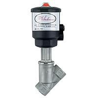 Dwyer SAV-STB1-NC Compact Pneumatic Angle Seat Valve – SS, Fail-Safe, Bi-Directional, 360° (3/4 in, Normally Closed)
