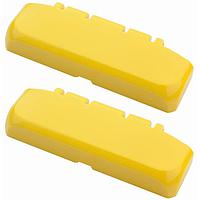 BOPLA 96310103 Hinged Quick-Release Catch COVER, HINGED, BOCUBE, 2 PC, 80MM, PC-V0, RAL 1032, YELLOW