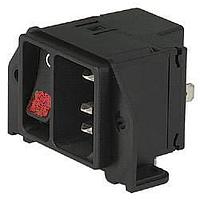 Schurter DC21.0023.1111 Inlets Red ill 2-Pole 10A w/ switch