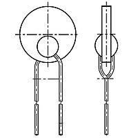 EPCOS B59750T1120A062 PTC Thermistors 1750-A 120-A 62 7X2 PTC Thermistor