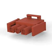 AMP Connectors - TE Connectivity 1-480700-1 Plug Housings PLUG HOUSE 3 POS BROWN UL94V-2