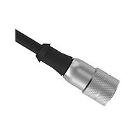 Banner Engineering MQDCRK-506 Sensor Cables / Actuator Cables Cordset A-Code M12 Single Ended; 5-pin Straight Female Connector; 2 m (6.56 ft) in Length; Gray PVC Jacket, Nickel-Plated Brass Nut