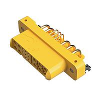 Amphenol Positronic GFSH109F4LN/AA Connectors Mixed Density Power Connector,10 size 16 and 9 size 22 contacts,Socket (Female),Right Angle Solder