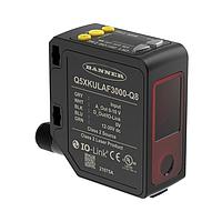 Banner Engineering Q5XKULAF3000-Q8 Photoelectric Sensors Q5X Series: Laser Adjustable Field; Range: 3000 mm; Input 12-30 V dc; Analog: 0-10 V dc Discrete: PNP/NPN with IO-Link; 5-pin M12 Integral QD