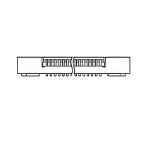 Adam Tech PCA-6-LA-10-HU-3-T/R Connectors FPC/FFC CONNECTOR, ZIF TYPE, .5M