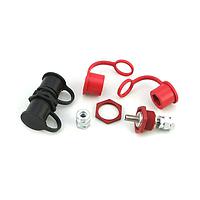 Littelfuse JBPT0001Z Fuse Accessories Junction Block 3/8" Pass Thru Stud Red
