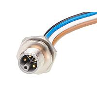 Molex 1205020039 Sensor Cables / Actuator Cables M12 Receptacle 5 Poles M16x1.5 Threads Male to Leads 2m  Lngth 1.50mm Wire