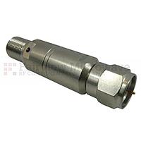 Fairview SA4F75-01 1 dB Fixed Attenuator 75 Ohm F Male To 75 Ohm F Female Up To 4 GHz Rated To 0.25 Watts With Brass Tri-Metal Body