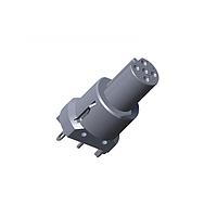 Amphenol LTW MSBS-05PFFP-EE0002 Circular Metric Connectors M Series Sensor Connector, M12, B Code, Metal, 4A, 05 pins, Female Connector, Female Contact, DIP 180