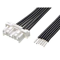 Molex 221959-1063 Discrete Wire CLIKMatetoPigtail (OTS) Cable Asmbly 2mm Ptch Sngl Row 300mm Lngth 6 Ckts Wht