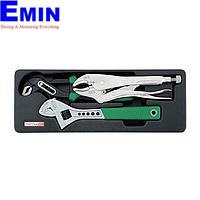 TOPTUL GBAT0303 Adjustable Wrench & Pliers Set (3 pcs)