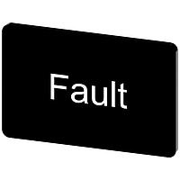 SIEMENS 3SU19000AD160EC0 Labeling Plate, Fault INSCR. LABEL, BLACK 17.5 X 27MM, FAULT