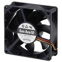 Sanyo Denki 9G0912P2G03 Axial DC Axial Fan, 92x92x32mm, 12VDC, Ribless, Tachometer, PWM