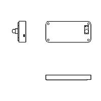Eagle Plastic Devices 12PH321-IP-GR Battery Holders WATER RESISITANT IP65 2XAA W/CVR & SW