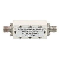 Fairview FMFL1016 Lowpass Filter Operating From DC to 9.5 GHz With SMA Female Connectors