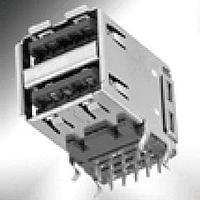Kycon KUSBX-AS2N9-2-BL30 USB Type A Connectors SB 3.0 STACKED A TYPE SO