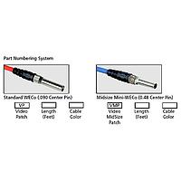 Switchcraft VP3BKX Video Extension Cable 3' WECO PATCHCORD