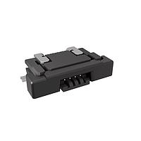 Amphenol FCI SFV4R-1STBE1HLF Board Mount 0.50mm Flex Connector, SFV-R Series, 4 Position, Bottom Side Contact, Side Entry Surface Mount ZIF Connector, Halogen Free, Lead Free, Gold Flash