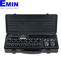TOPTUL  GBA1836 - 18PCS 1/2 inch DR. Flank Impact Socket Set