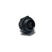 Amphenol LTW ABD-02RMFS-LC7001 Circular Metric Connectors Ceres, Standard Size, Plastic, 5A, 02 pins, Male Connector, Female Contact, Circular, 2 Points Lock, Solder, Receptacle, IP67