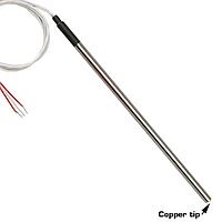 OMEGA PRTFCU-10-2-100-3/16-6-E-ST RTD Probe with Copper Tip and Extension Cable, Class B (Stripped Leads, 260 °C, Class B)