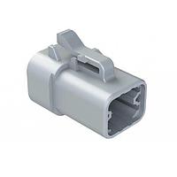 Amphenol SINE Systems ATP06-4S-SR01 Connectors 4 POS PLUG SOCKET GREY