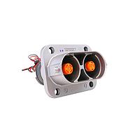 Amphenol Technical Products PL082X-301-10D8-2 Receptacles PL 10MM G2 2POS RCPT FL BB D8