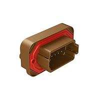 Amphenol SINE Systems AT15-12PD-BM01 Connectors Str Flng Mnt PCB Rcp 12POS Brw Gld Cont