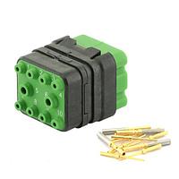 Eaton Souriau-Sunbank 8MQ2M9910PN Modular Connectors - Push Pull MQuick module, unsealed, with male crimp contacts