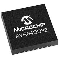 Microchip Technology AVR64DD32-I/RXB MCUs 64KB, 8KB RAM, 32p, 24MHz, MVIO, 12b ADC, ZCD, DAC, 2xUART, SPI, TWI