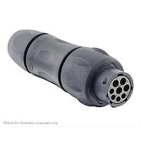 Eaton Souriau-Sunbank UTSX1JC148S Receptacles In line receptacle, with cable gland backshell, for 8 female contacts, IP68/69K