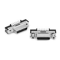 3M Electronic Solutions Division 12226-1150-00FR Micro-D D-Sub Connectors 0.8mm 26P VERT RECEP THRU HOLE 30u GOLD