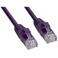 Amphenol Cables on Demand MP-64RJ45UNNP-007 Cat 6 CAT 6 UNSHIELDED, PURPLE, 7'