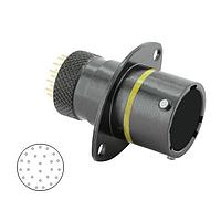Eaton Souriau-Sunbank 8STA21626PA Connectors Oval Flange Receptacle - size 16 - 26 PC Tail contacts - Male