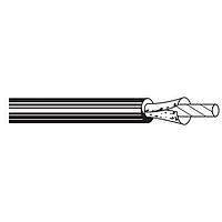 Belden 36100 01050 - #2/0 STR CSPE BLK