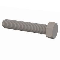Essentra Components 0337516200FT Cap Screw Unslotted Hex Bolt, 3/8-16 Thread, 2 Lg