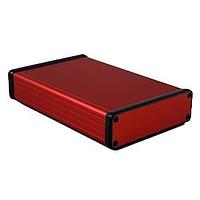 Hammond Manufacturing 1455L1601RD PC Board Alum w/Metal ENDS 160x103x30.5mm Red