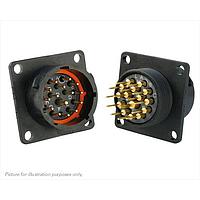 Eaton Souriau-Sunbank UTS014D15P Receptacles 15P SQ FLANGE PIN RECEPTACLE SIZE 14D