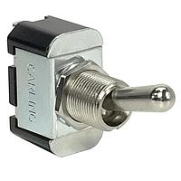 Carling Technologies 6FA53-73/TABS Toggle Switch 1-pole, (ON) - None - OFF, 10A/15A 250VAC/125VAC 3/4 HP, Non-Illuminated  Bat Style Toggle Switch with .250 Tab (Q.C.)