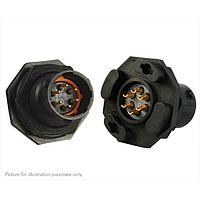 Eaton Souriau-Sunbank UTS710E6P Receptacles 6P Straight Pin Plug Jam Nut Size 10E