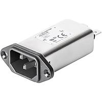 Schaffner FN9255SR-6-07 Inlets IEC Inlet HP Filter 250VAC, 2-stage, 6A, R, Snap-in, Wire