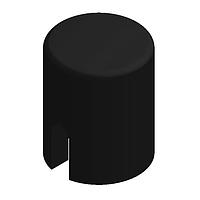 Diptronics KTSC-62K Cap, Round 6X6 RND BLK CAP