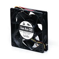 Sanyo Denki 9GA0412G7D001 Axial DC Axial Fan, 40x40x15mm, 12VDC, High Performance, Low Power, Lock Rotor Sensor