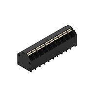 Wurth Elektronik 691809320310 Fixed Terminal Blocks WR-TBL 3.81mm pitch Modular THR Black 45 deg Dual Pin cable entry Screwless Push In 10P