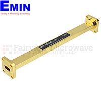Fairview SMF-42S001-06 WR-42 Waveguide Section 6 Inch Length Straight Using UG-595/U Flange With a 18 GHz to 26.5 GHz Frequency Range in Instrumentation Grade