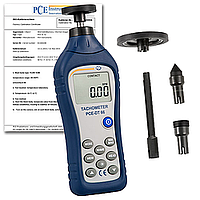 PCE DT 66-ICA Tachometer (50~19.999rpm, Incl. ISO Calibration Certificate)