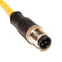 Mueller C4A05M010 Sensor Cables / Actuator Cables M12 Cordset, 4-Position Male Straight to Open End, 22 AWG, 10M