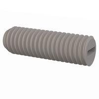 Essentra Components 50M050080R016 Grub Screw Set Screw, Slotted Head, M5 X .8 Thread, 16mm Lg