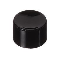 P&B C23004 Cap RND SNAP FIT PUSH BT BLACK CAP